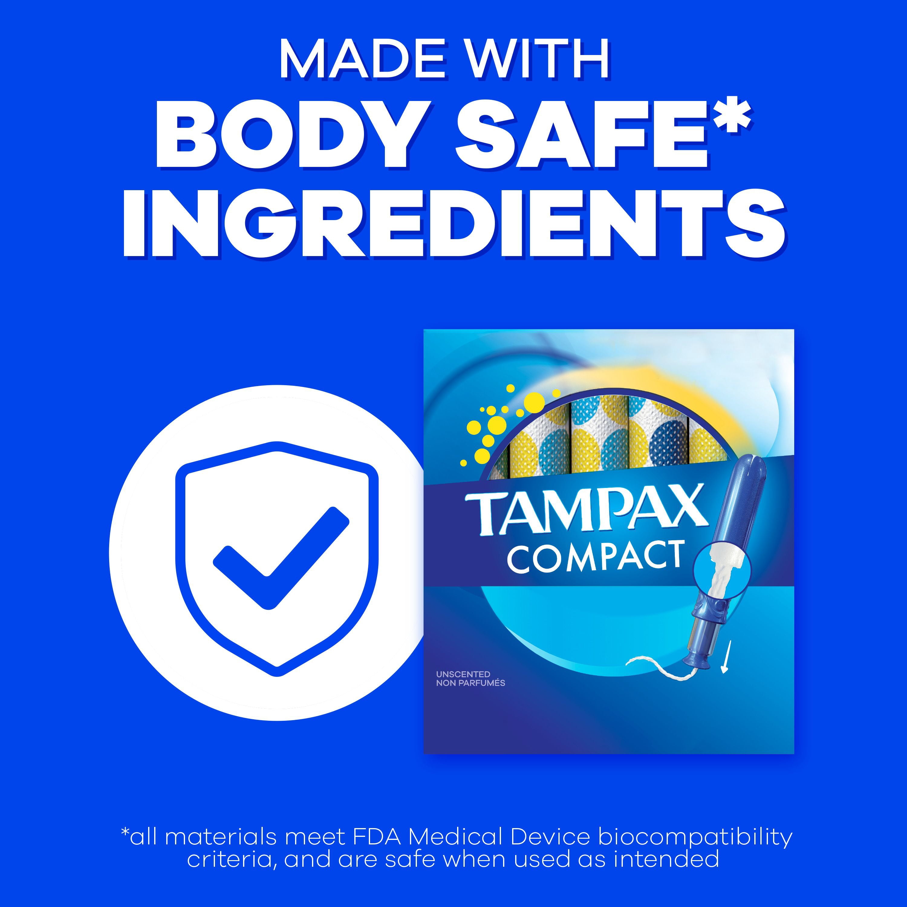 Tampax Tampons Pearl Compacts, avec Tresse LeakGuard & Applicateur Extensible, Absorption Super, Applicateur Extensible Compact, Non Parfumés