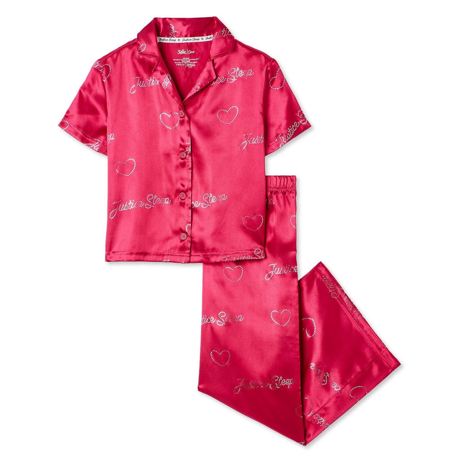Pyjama 2&nbsp;pièces en satin Justice pour filles