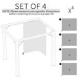thumbnail image 4 of Outsunny 10' x 10' Universal Gazebo Sidewall Set with 4 Panels, Hooks/C-Rings Included for Pergolas & Cabanas, Light Grey, 4 of 10