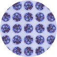 thumbnail image 1 of Ahgly Company Tapis de Zone Rond d'Intérieur Lavable à la Machine, Style Transitionnel, Bleu Ardoise, 3 Pieds Rond, 1 of 7