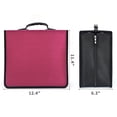 thumbnail image 2 of 432 Capacity CD Case, Heavy Duty Nylon Red DVD Case Bag Holder Organizer Binder, 2 of 6
