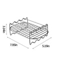 thumbnail image 3 of Tuitoonm Grille en Acier Inoxydable pour Rôtir Grille de Rôtissage Multi-Usage Grille à Côtes Facile à Nettoyer Lave-Vaisselle, 3 of 5