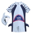 thumbnail image 1 of Toddler Little Kids Swim Trunks Boy 2 Pieces Short Sleeve Cartoon Cute Student Swimsuit Spring Beach Bathing Suits 3-4T, 1 of 3