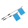 thumbnail image 1 of Drapeaux de Signaux pour Voitures Miniatures avec Poteau et Non Bricolage Modification Pièces Remplaçables Accessoire Automobile Remplacement pour WPL Bleu 2 Pcs/ensemble, 1 of 8