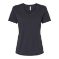thumbnail image 1 of Bella Canvas Ladies' Relaxed Jersey V-Neck T-Shirt Dark Grey, 1 of 3