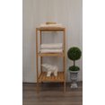 thumbnail image 1 of 3 Tier Bathroom Tower Shelf Free Standing Bamboo, 1 of 2