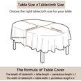 thumbnail image 4 of Nappe Ovale 54x72 Po pour Table Ovale, Nappes Imperméables pour Salle à Manger, Nappe Intérieure Extérieure, 4 of 5