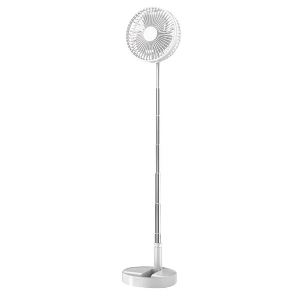 Qocolhg Desk Fan for Bedroom Strong Wind Ultra Quiet Small USB Fan 3 Speeds Personal Air Circulator Fan Retractable Battery Powered Fan for Desk, Nightstand,Office & Travel