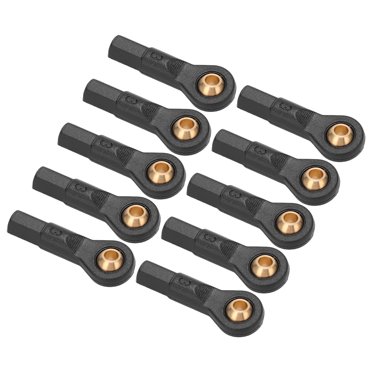 RC Tie Rod End, Plastic Material Ball Head Holder Tie Link Rod End Black For 1/10 RC Car