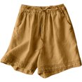 thumbnail image 2 of asjyhkr Womens Shorts Lace Drawstring Elastic Waist Solid Color Lightweight Lounge Home Pajama Shorts with Pockets, 2 of 9