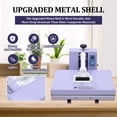 thumbnail image 3 of Heat Press, 16x20 Inch T-Shirts Heat Press Machine, Digital Sublimation Printer, High Pressure Heat Transfer Machine with 2-Layer Insulation Cotton for T-Shirts Pillows Bags, Black, 3 of 7