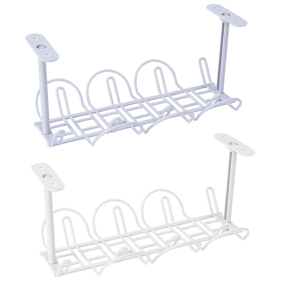 Coofit Cable Management under the Table Cable Rack Cable Organizer for Office Home