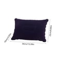 thumbnail image 3 of Inflatable Travel Neck Pillow, 34x22x7 cm, Flocked PVC, Portable Lightweight Cushion for Camping, Flight, Commuting, Multiple Colours Available, 3 of 6