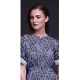 thumbnail image 4 of Bimba Rayon Triangle Geometric Ladies Long Gown Boho Beach Cocktail Party Maxi SlitDress-X-Large, 4 of 6