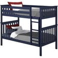 thumbnail image 3 of BEDSMART Solid Wood Twin Over Twin Bunk Bed | Blue, 3 of 6