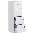 thumbnail image 1 of HOMCOM Classeur à 4 Tiroirs Armoire de Classement Verrouillable pour Formats A4 et Lettre, 1 of 10