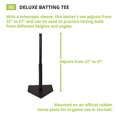thumbnail image 3 of Champion Sports Height Adjustable Deluxe Baseball or Softball Batting Tee, Black, 3 of 6