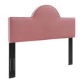 thumbnail image 1 of Modway Dawn Full/Queen Modern Performance Velvet Headboard in Dusty Rose, 1 of 10