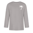 thumbnail image 3 of Birdeem Chemises pour Hommes Hommes Imprimé Col Rond Décontracté Mode Manches Courtes Blouses Col Rond Chemises, 3 of 9