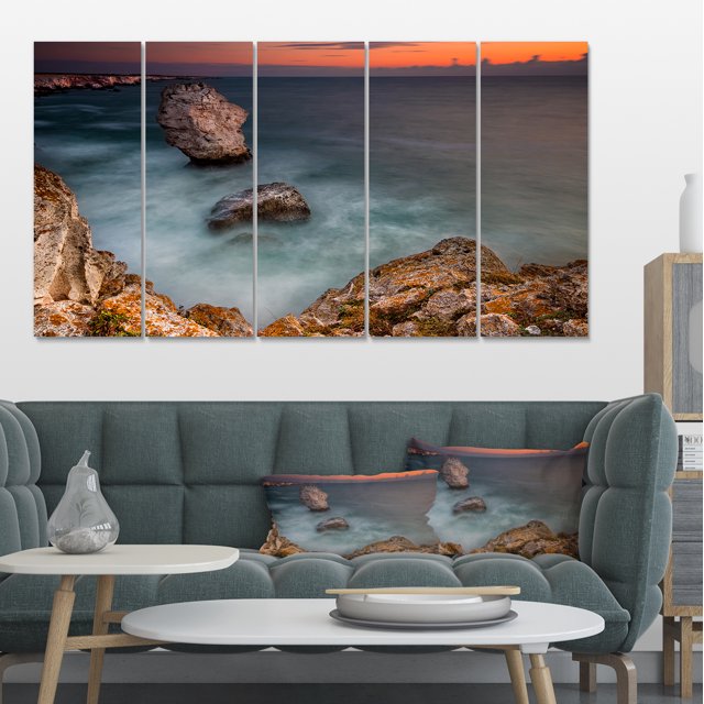 Big Rock Formations near Tulenovo - Beach Photo Canvas Print