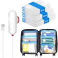 thumbnail image 2 of Portable Electric Vacuum Storage Bags for Travel Save 70% Luggage Space PVC Adjustable Sizes, 2 of 8