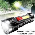 thumbnail image 1 of Lampe de Poche Torche LED Super Lumineuse Rechargeable par USB avec 4 Modes d'Éclairage, Étanche, pour Camping Randonnée Course, Urgence, 1 of 9