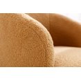 thumbnail image 3 of KOSSMAI Soft Upholstered Teddy Fabric Swivel Accent Chair For Living Room, Bedroom, Study Room, 3 of 5