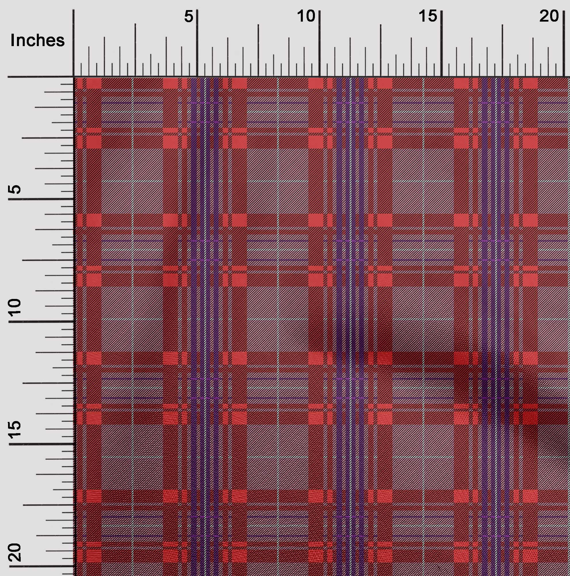 oneOone Cotton Silk Fabric Tartan Check Printed Craft Fabric BTY 42 Inch Wide
