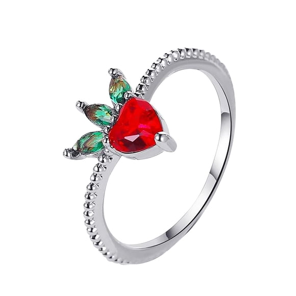 mtvxesu Bagues Femmes Mode Mignon Fruit Pendentif Doigt Vente