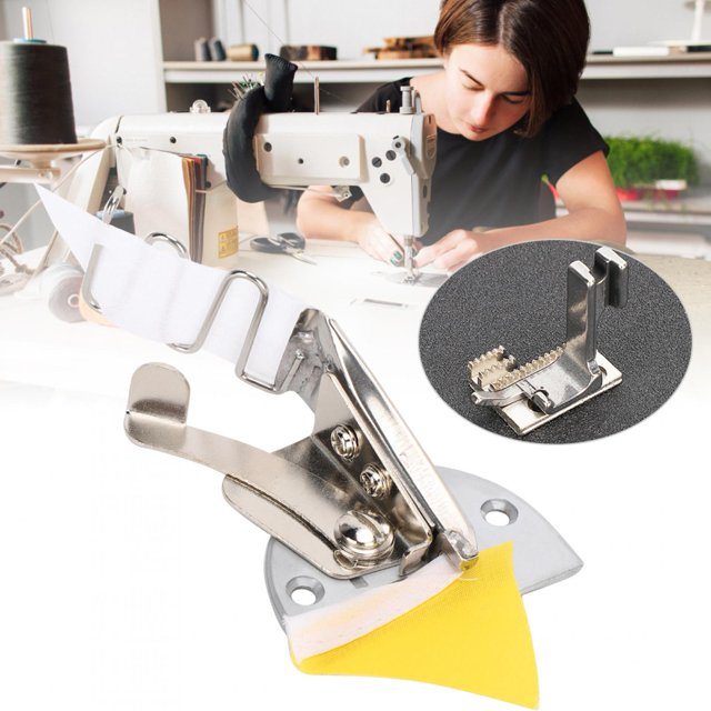 Reliure pour Machine à Coudre, Accessoire de Couture en Acier Inoxydable avec Procédés de Couture Professionnels, pour Emballer la Semelle Intérieure des Vêtements