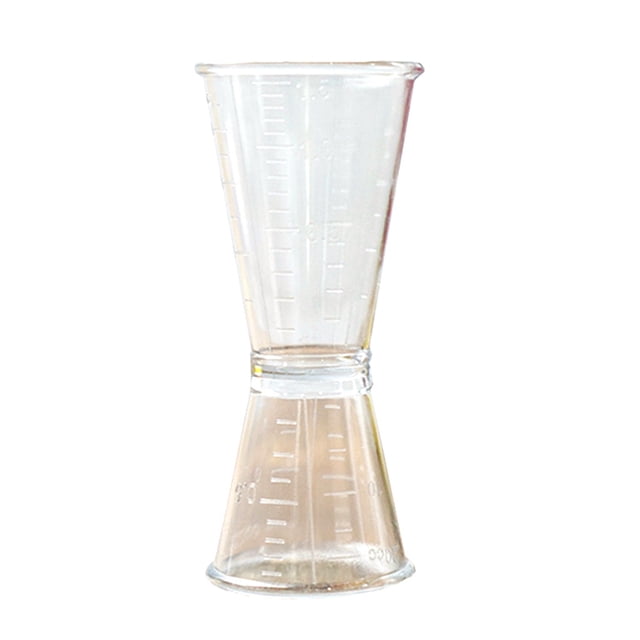 Cocktail Jigger Clear Plastic Double Professional Bar Jigger Measuring Jigger