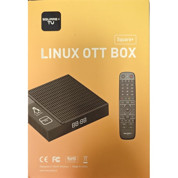 SQUARE+ TV Set-Top Box - 4K HDR TV Streaming Device with 1GB RAM