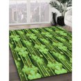 thumbnail image 3 of Ahgly Company Tapis d'Intérieur Lavable en Machine Carré Vert, 3 Pieds Carré, 3 of 7