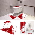 thumbnail image 1 of Iumwxz Rideaux Saint-Valentin Rideaux Saint-Valentin Rideau de Douche Lumières Baignoire avec Rideaux Sans Odeur Salle de Bain Ensemble Trois Pièces, Incluant Crochets Rideaux Occultants Rouge, 1 of 9