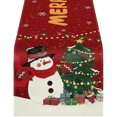 thumbnail image 1 of Boovnll Christmas Table Runner, 13x72" Linen Table Runner Winter Xmas Holiday Kitchen Table Decor for Christmas Dinner Table Party Decor, Christmas Decorations, 1 of 1