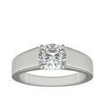 thumbnail image 1 of 1.00 Carat Excellent Round Cut Real Diamond New Design Solitaire Ring for Wedding Solid 18K White Gold Size 11, 1 of 8
