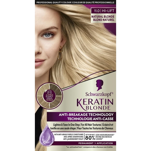 Schwarzkopf Keratin Blonde Crème Colorante Permanente pour Cheveux, 11.0 Blond Naturel