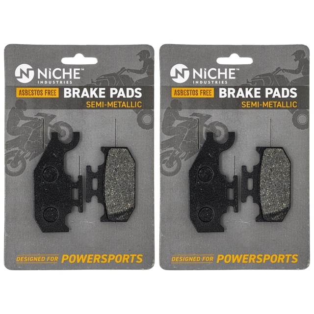 Brake Pad Set Can-Am Outlander Front Left Rear Semi-Metallic 705600350 2 Pack 519-KPA2243D