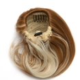 thumbnail image 3 of Fashion Donut Clip-on Dish Hair Bun Drawstring Ponytail Hair Extension Hairpiece Scrunchie Classical, 3 of 6