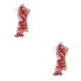 thumbnail image 2 of relayinert Magnifique Patch d'Applique en Dentelle Florale pour Robe de Mariage Unique Robe de Mariage Unique Applique en Dentelle Rouge Vin 2ensemble, 2 of 6