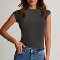 thumbnail image 1 of BLCHUNen Débardeurs pour Femmes Tendance Sans Manches à Enfiler Col Rond Coupe Ajustée Extensible Léger Entraînement Sport Actif Décontracté Hauts, 1 of 7