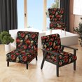 thumbnail image 1 of Designart "Blooming In Deep Red And Beige IV" Red Floral Upholstered Accent Chair - Cottage Arm Chair For Living Room, 1 of 7