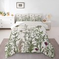 thumbnail image 2 of Erosebridal Retro Floral Bedding Queen Comforter Set, Botanical Plants Down Comforter, Spring Theme Home Decor, 2 of 6