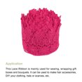 thumbnail image 3 of Uxcell 3.14 inch Wide 10 Yard Lace Ribbon Floral Pattern Rose Red Embroidered Lace Trim for Sewing Making, Gift Wrapping, 3 of 5