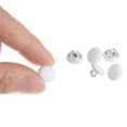 thumbnail image 4 of Unique Bargains 10pcs 16L Fabric Cloth Covered Button 10mm Round Metal Shank Sewing Buttons for Suits Dress Blouses, White, 4 of 5