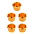 thumbnail image 1 of Decodeary Convenient Universal Cup Drink Holder for Car RV Marine Sturdy and Practical Gold 102mm 5Set, 1 of 6