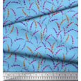 thumbnail image 3 of Soimoi Poly Georgette Fabric Lavender Floral Print Fabric by Yard 42 Inch Wide, 3 of 3
