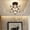 Black#45857, variant on Ceiling Lamp Crystal Style, 1-Light Flush Mount Aisle Light Fixture for Hallway Balcony Porch, PVC, Black, 25 x 20 x 20 cm