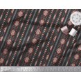 thumbnail image 2 of Soimoi Modal Satin Fabric Ikat Southwestern Print Fabric by The Yard 42 Inch Wide, 2 of 3