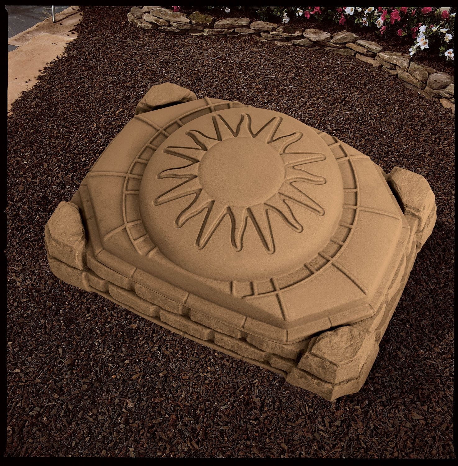 Step2 Naturally Playful Sandbox with Lid holds 200 lbs. of Sand
